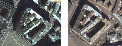 Москва обесцвечена в Google Maps